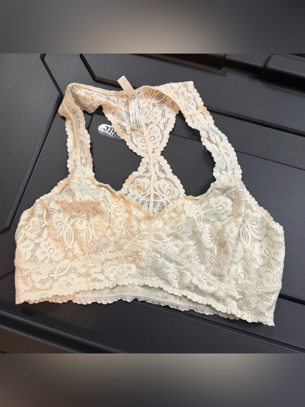 Intimately by Free People - Off-white lace galloon racerback bralette
